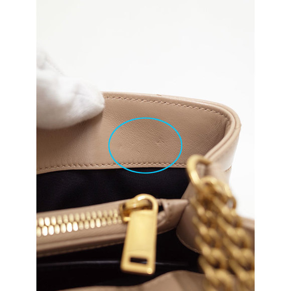 Saint Laurent Paris Lulu Small Shoulder Bag Beige - Picture 4 of 9